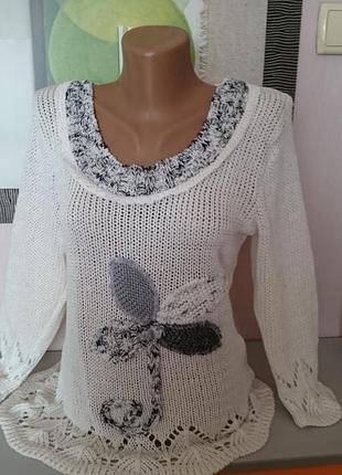 Розкішний джемпер з парижа (розмір 52/48/50)