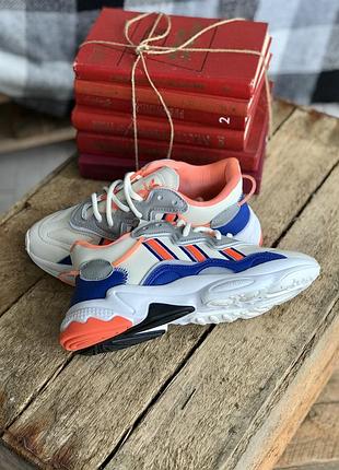 🌪adidas ozweego beige orange blue 2