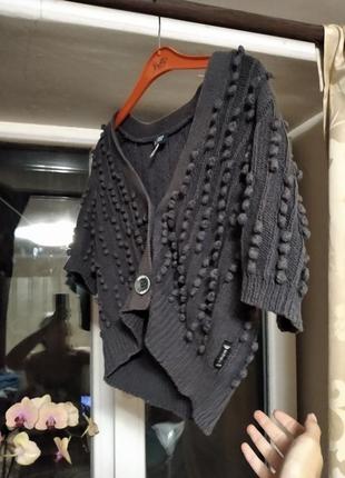 Кофточка короткий рукав кофта накидка armani