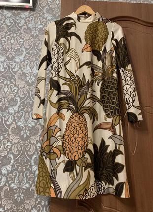 Платье на змейке ананас