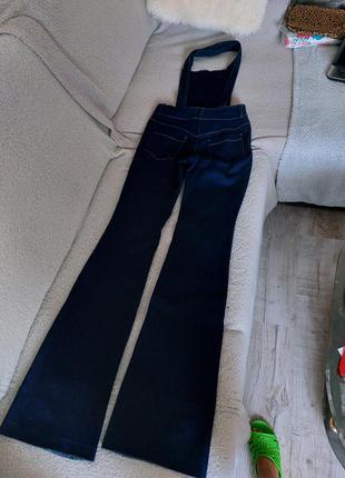Супер модный дизайнерский джинсовый комбинезон от анны яковенко  р44(s)-46(m)3 фото