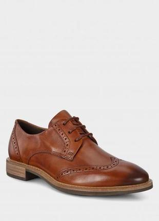 Оксфорди рудого кольору clarks2 фото