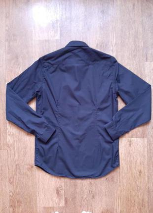 Рубашка черная john tungatt, размер m, s хлопок 100%7 фото