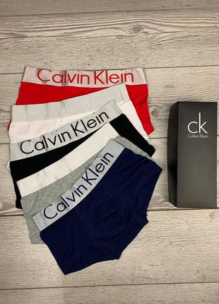 Чоловічі боксери - calvin klein steel набір (5 шт)2 фото