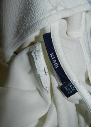Трикотажная,стильная белая блузка с пышным рукавом,мега батал,большого размера,kiabi10 фото