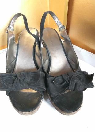 Туфли босоножки кожаные  на платформе tamaris размер 416 фото