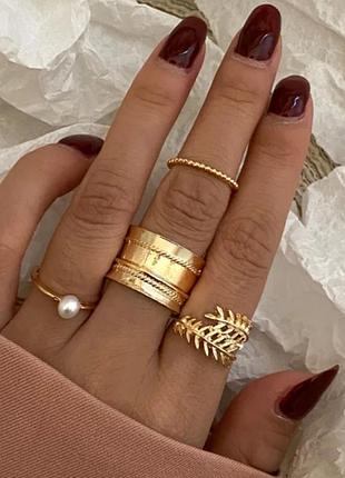 Набор колец стильные кольца