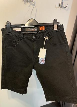 Котонові чоловічі чорні шорти, розмір 302 фото