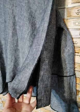 Блуза льняна туніка в стилі бохо8 фото