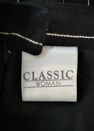 Стильная женская юбка в полоску с карманами миди от classic4 фото
