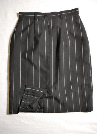 Стильная женская юбка в полоску с карманами миди от classic3 фото
