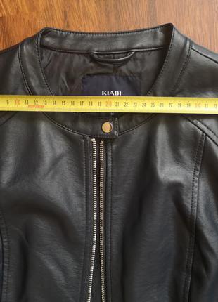Легкая куртка kiabi италия, экокожа4 фото