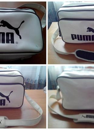 Фирменная спортивная сумка puma, винил