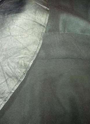 Мини юбка,с кожаным воланом,42-44разм,zara woman,марокко.5 фото