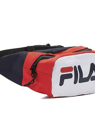 Спортивна чоловіча сумка fila оригінал поясна кроссбоди чоловіча на пояс crossbody барсетка синя червоний нова крос боді бананка4 фото