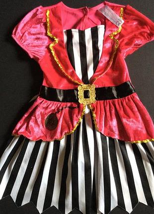 Карнавальное платье пиратки 2-3 года