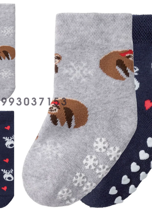 Махровые антискользящие комплект 2 пары lupilu германия 19-22, 23-26, 27-30