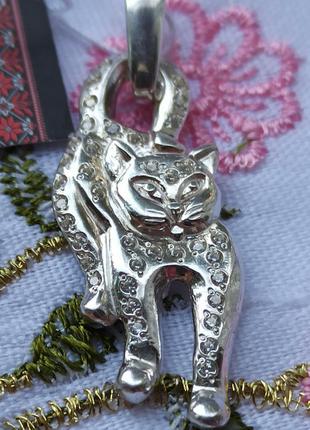 Подвес "кот" серебро 925