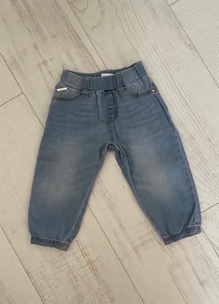 Штанишки джинсовые на резинке1 фото