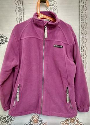 Сиреневая флисовая кофточка курточка color kids дания на 128-134 см сток