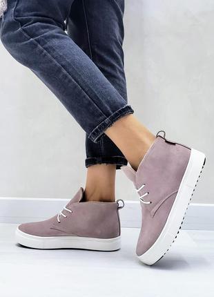 Детские замшевые ботинки, разные цвета