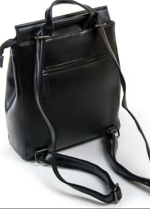 Жіночий шкіряний рюкзак alex rai, чорна фурнітура8 фото