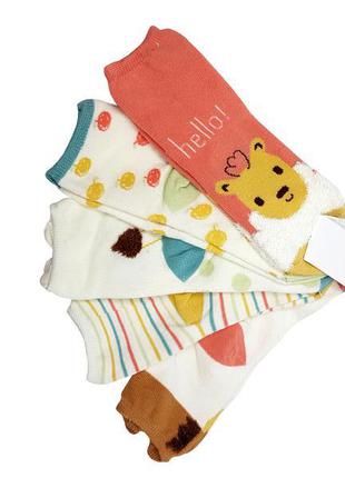 Детские носки комплектом на 1 - 3 года, primark3 фото