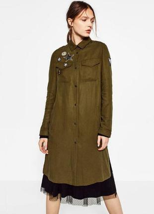 Сукня сорочка zara з останніх колекцій