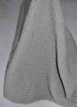 Великий ексклюзивний шарф, 100% вовна мериносів, 130х60,4 фото
