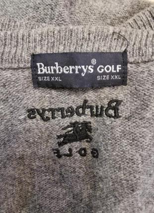 Шерстяная жилетка безрукавка жилет вязаный трикотаж burberrys golf оригинал мужская оверсайз6 фото