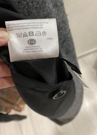 C&a 😎стильне сіре пальто//пальто унисэкс прямого фасона от брэнда c&a3 фото