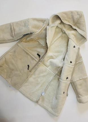 Штучна дублянка куртка на дівчинку 5/7 років