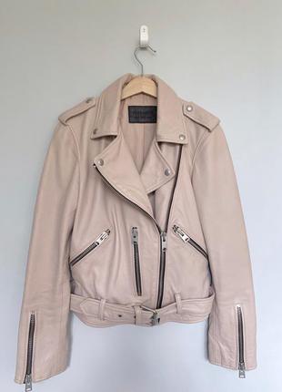 Allsaints balfern biker культова шкіряна куртка4 фото