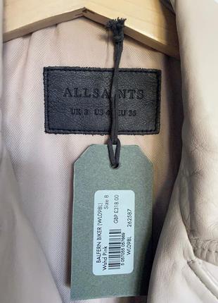 Allsaints balfern biker культова шкіряна куртка8 фото