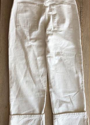 Джинсы белые zara зара белые белоснежные брюки джинсы 38 оригинал4 фото
