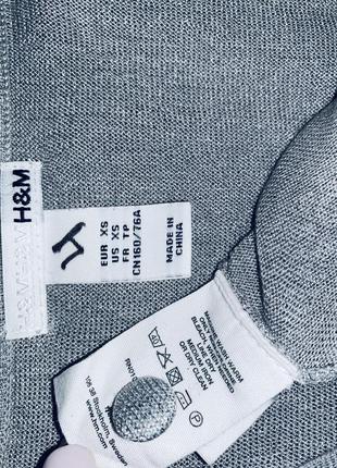 Яркая нарядная блестящая  серебристая кофточка баска h&m6 фото