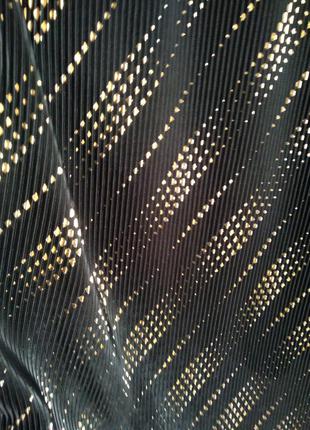 Жакет из легкой ткани кринкл,черный с золотистым, брендbonmarche4 фото