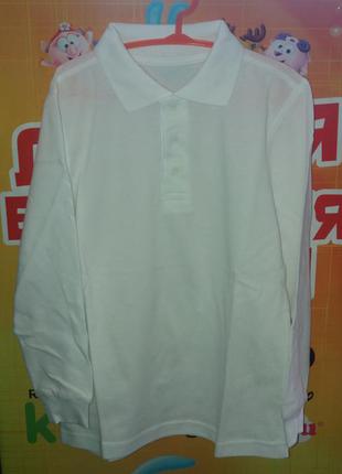 Шкільна сорочка-поло з довгим рукавом george3 фото
