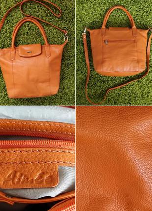 Шикарна сумка премиум класса из плотной зернистой 💯 лайковой кожи!!!