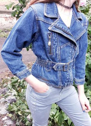 Крутая джинсовая косуха на рост 140-146см