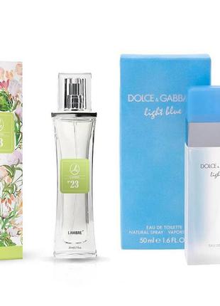 Парфуми lambre №23 франція 20мл в стиле  light blue від dolce&gabbana