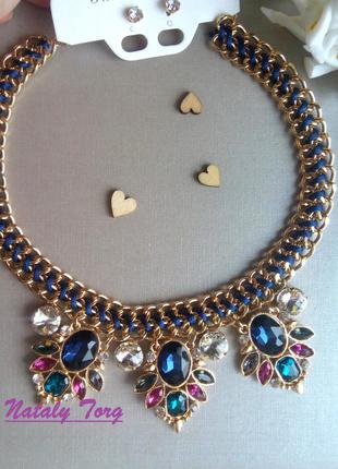 Очень красивый комплект (колье и серьги) (нюанс)