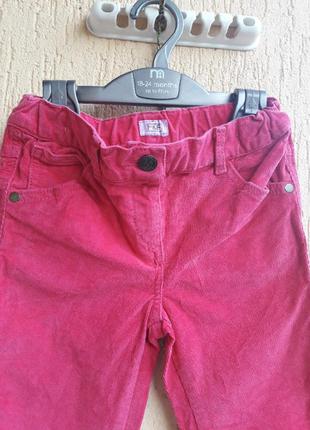 Вельветовые джинсы f&f на 5-6 лет2 фото