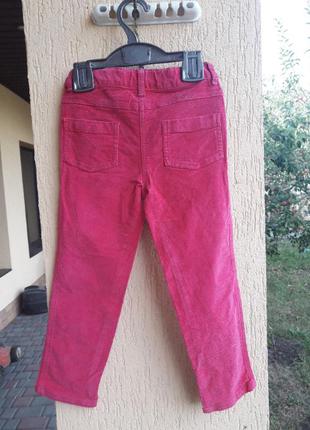 Вельветовые джинсы f&f на 5-6 лет4 фото