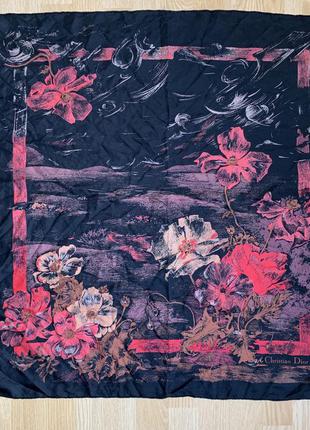 Christian dior vintage   платок винтаж шёлк