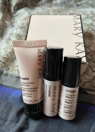 Міні набір д/догляду за обличчям/ mary kay timewise mini replenishing serum+c microdermabrasion set exp 04/162 фото