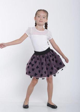 Модная и пышная двухслойная юбка