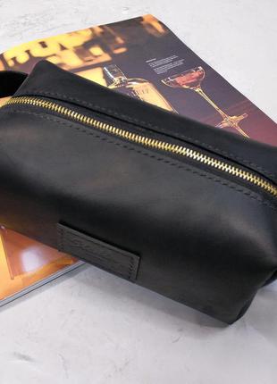 Несессер кожаный для путешествий, дорожная сумка, косметичка мужская, женская, органайзер8 фото