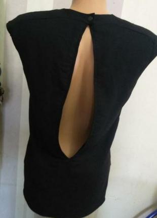 Дизайнерская блузка вставка  кожа  коррвы открытая спина4 фото