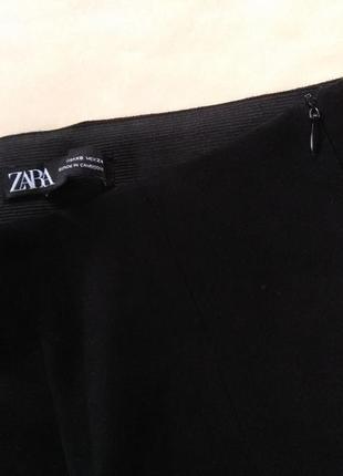 Замшевые черные леггинсы скинни с высокой талией zara , s размер .8 фото